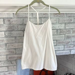 White lululemon tank top size 8